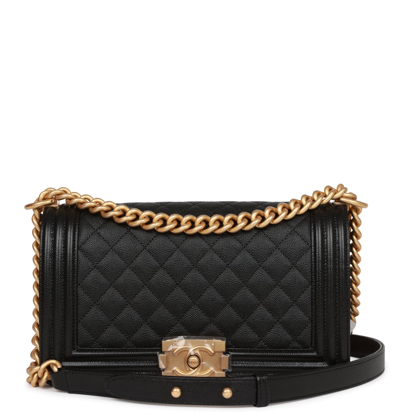 Chanel Boy Bag Caviar Black Shoulder Bag Caviar