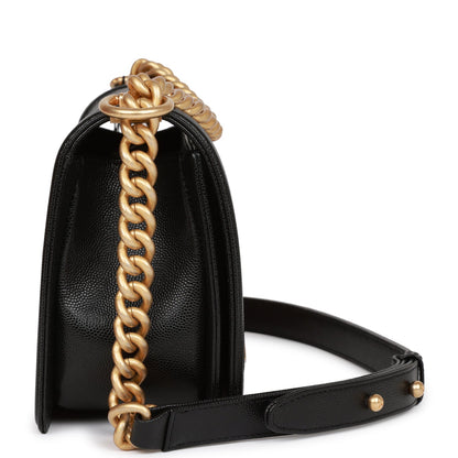 Chanel Boy Bag Caviar Black Shoulder Bag Caviar