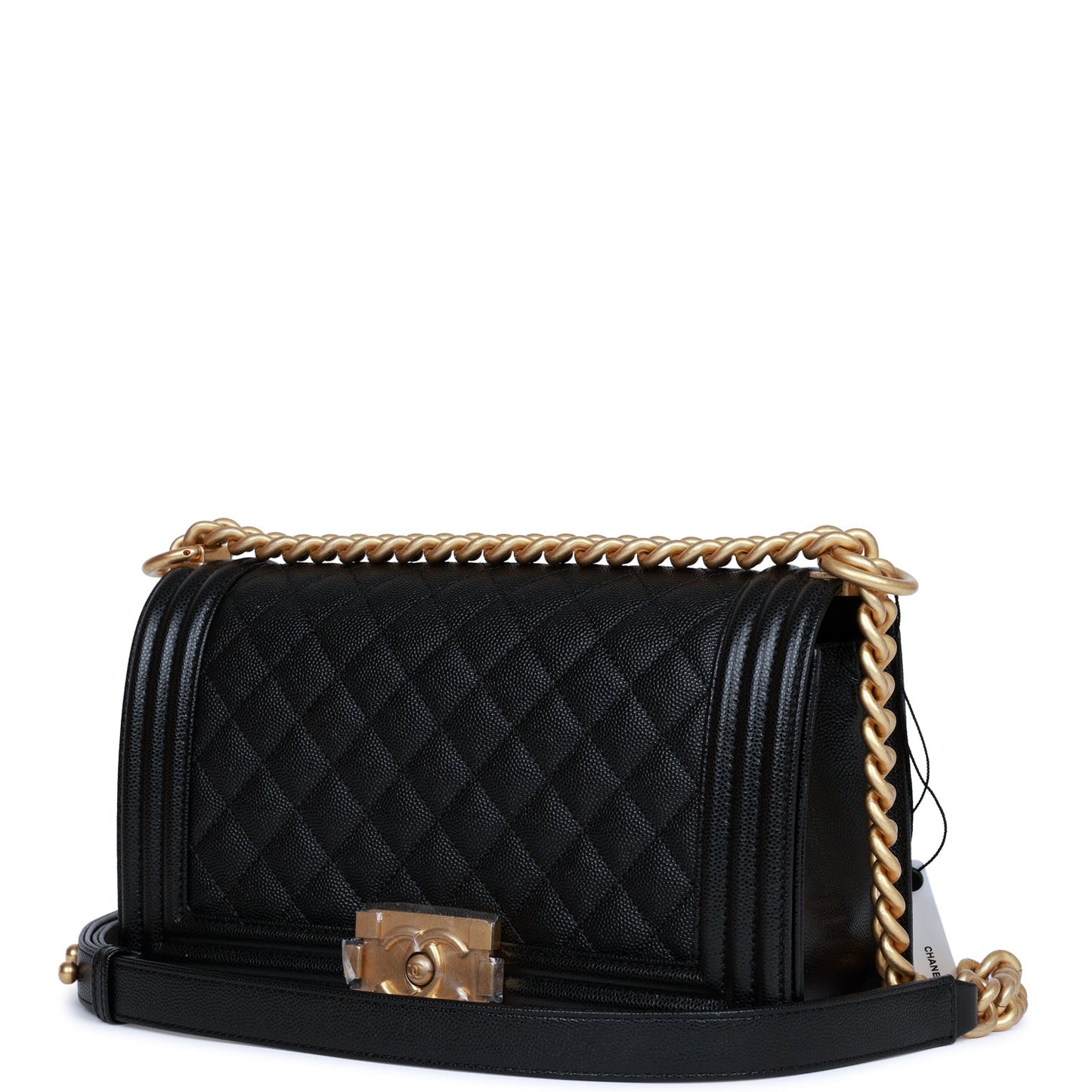 Chanel Boy Bag Caviar Black Shoulder Bag Caviar