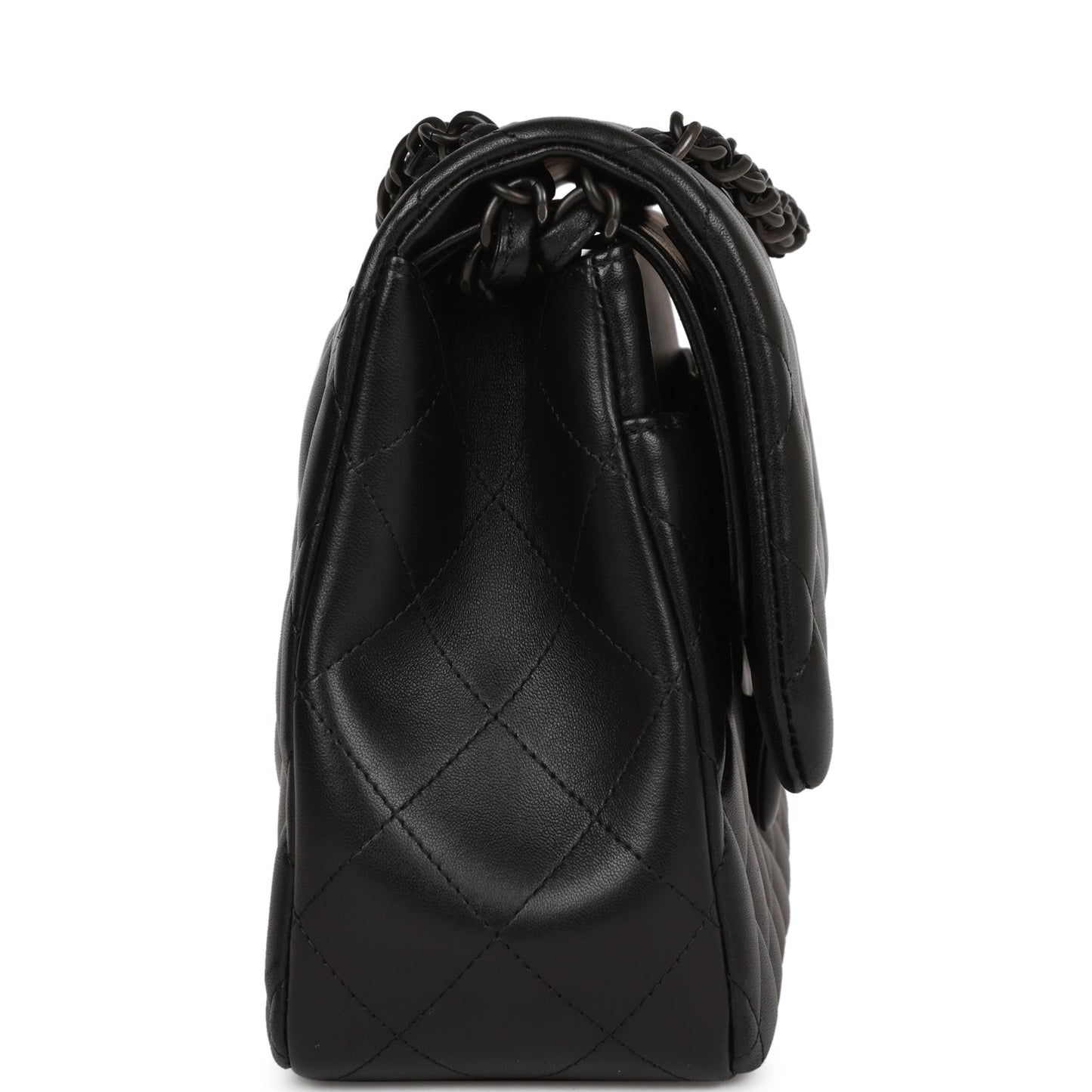 Chanel Jumbo Classic Double Flap Bag So Black Lambskin Black Hardware