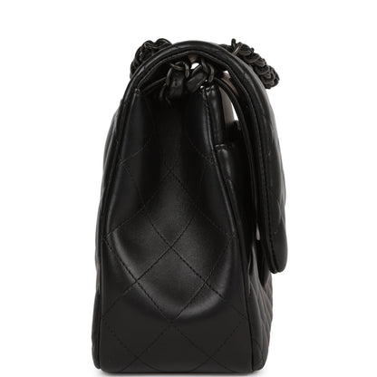 Chanel Jumbo Classic Double Flap Bag So Black Lambskin Black Hardware