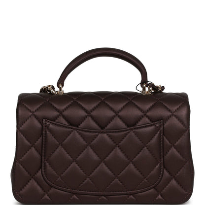 Chanel Mini Flap Lambskin Gold Shoulder Bag Lambskin