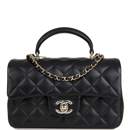 Chanel Lambskin Black Shoulder Bag Style 12