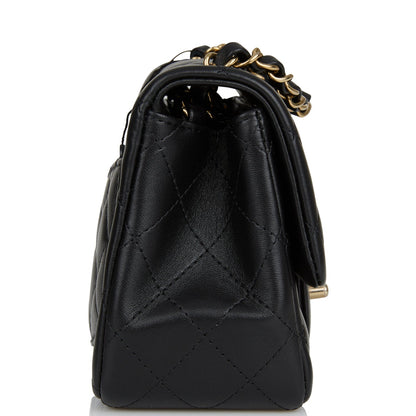 Chanel Lambskin Black Shoulder Bag Style 11