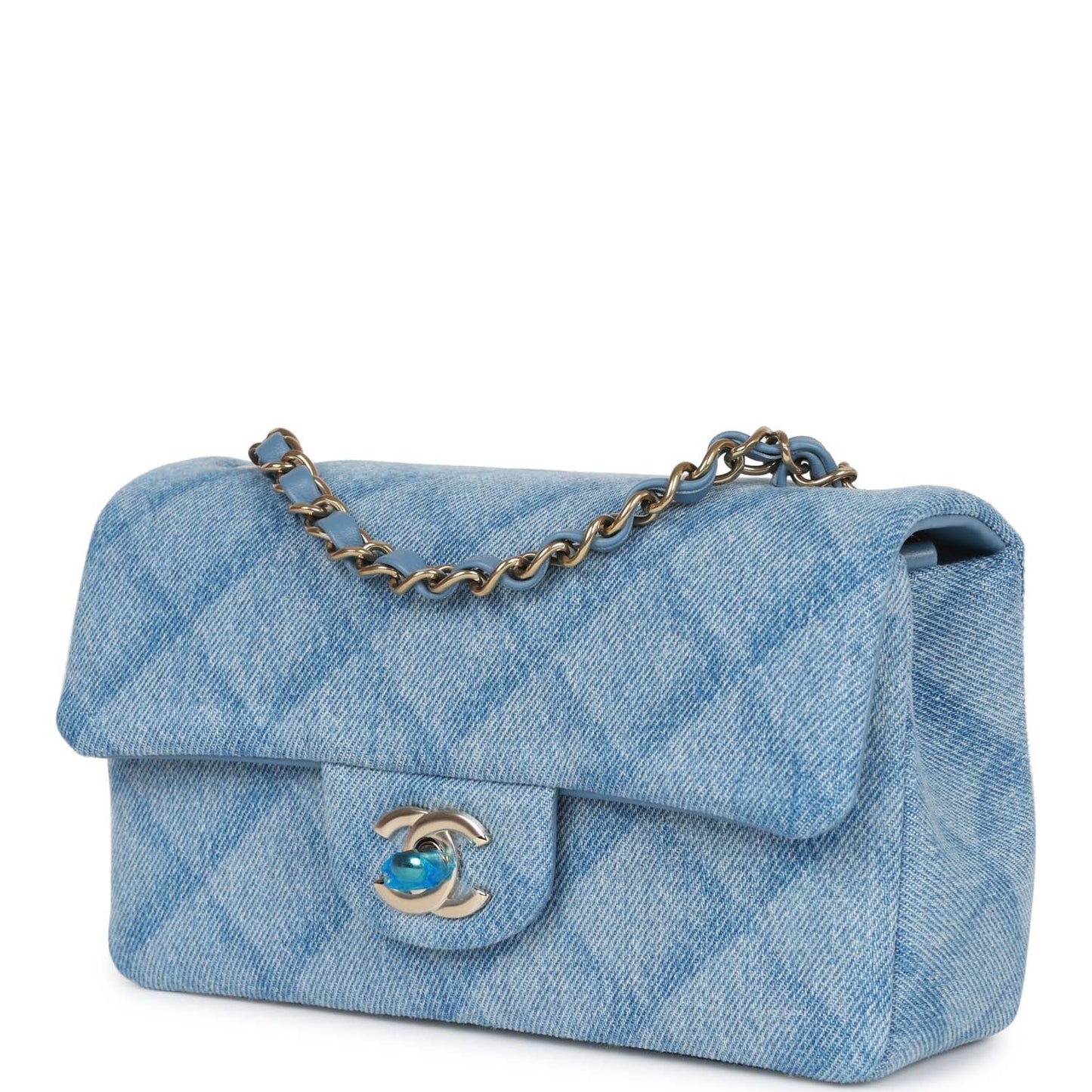 Chanel Mini Flap Quilted Gold Shoulder Bag