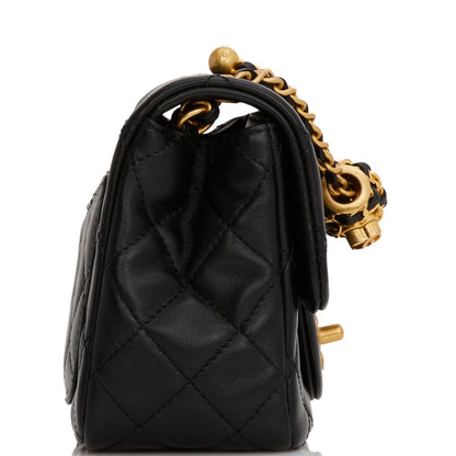 Chanel Lambskin Black Shoulder Bag Style 10