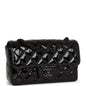 Chanel Mini Rectangular Flap Bag So Black Patent Black Hardware