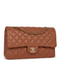 Chanel Pst Lambskin Brown Tote Bag Lambskin