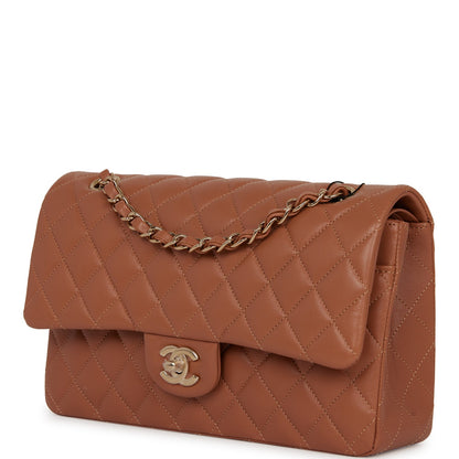 Chanel Pst Lambskin Brown Tote Bag Lambskin