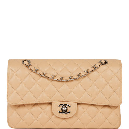 Chanel Pst Caviar Silver Tote Bag
