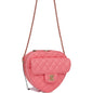 Chanel Cc In Love Large Heart Bag Pink Lambskin Light Gold Hardware
