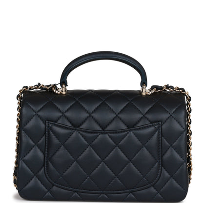 Chanel Mini Flap Lambskin Gold Shoulder Bag Style 3