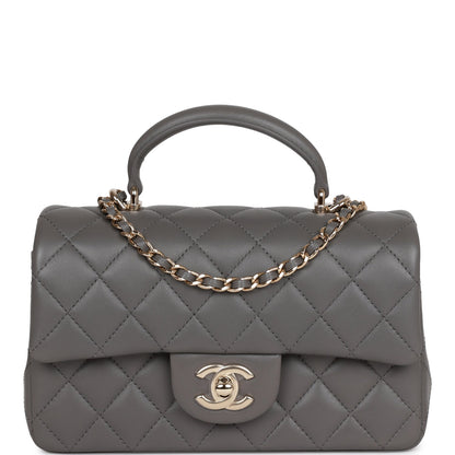 Chanel Mini Flap Lambskin Gold Shoulder Bag Style 2
