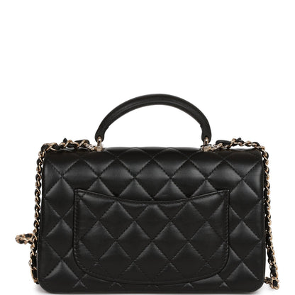 Chanel Mini Flap Lambskin Black Shoulder Bag