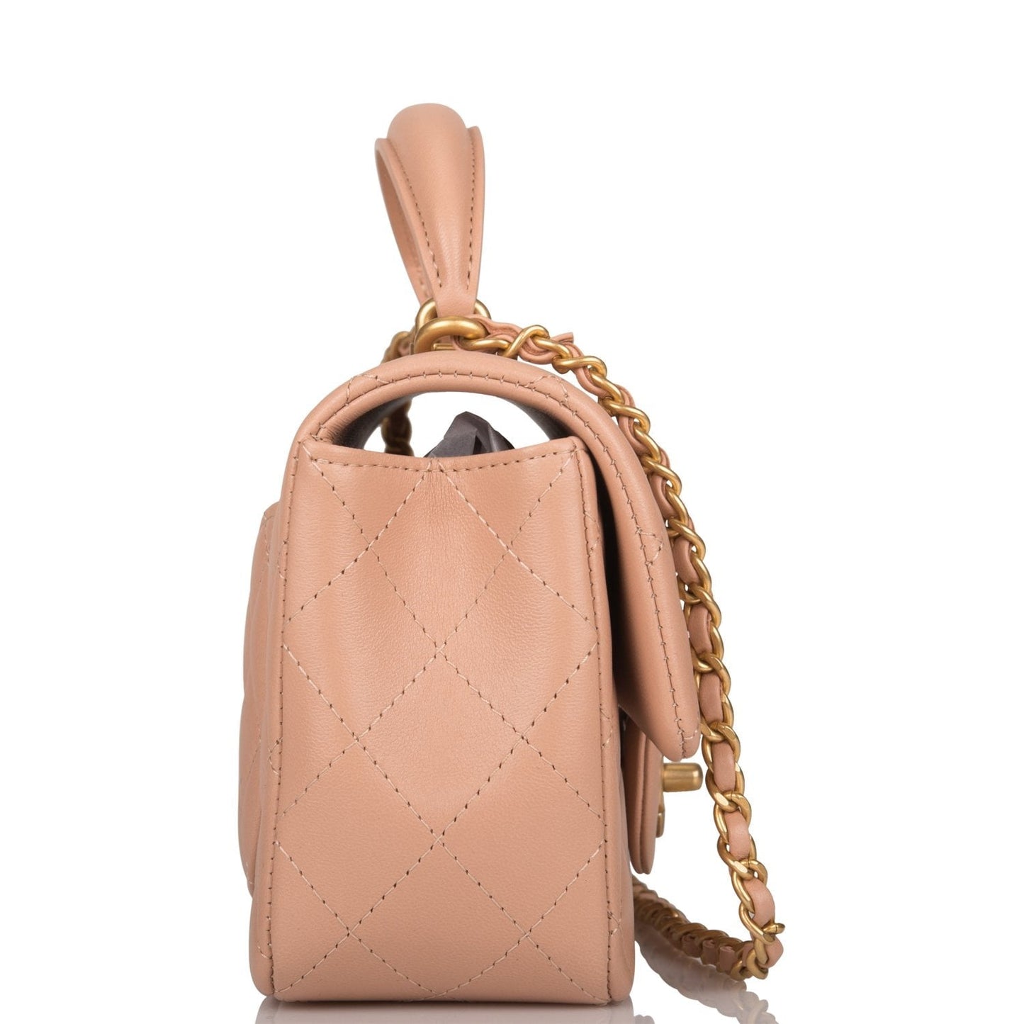 Chanel Lambskin Gold Shoulder Bag Style 17