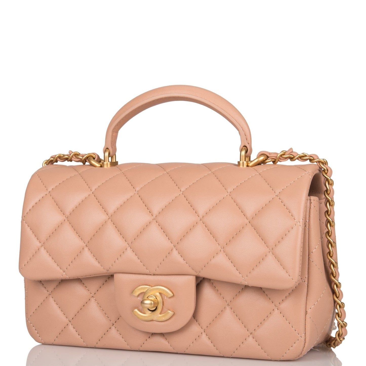 Chanel Lambskin Gold Shoulder Bag Style 17