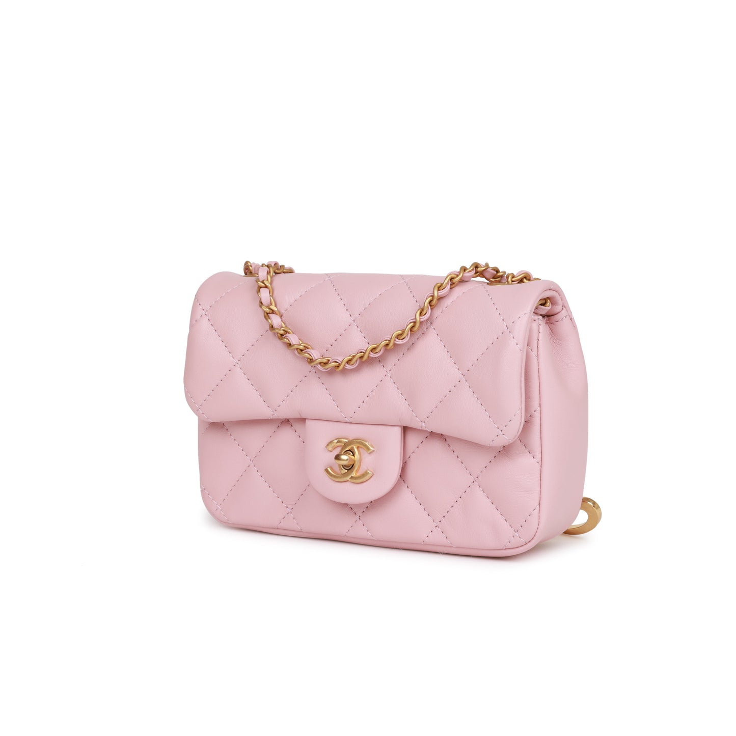 Chanel Lambskin Gold Shoulder Bag