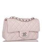 Chanel Mini Rectangular Flap Bag Light Purple Lambskin Silver Hardware