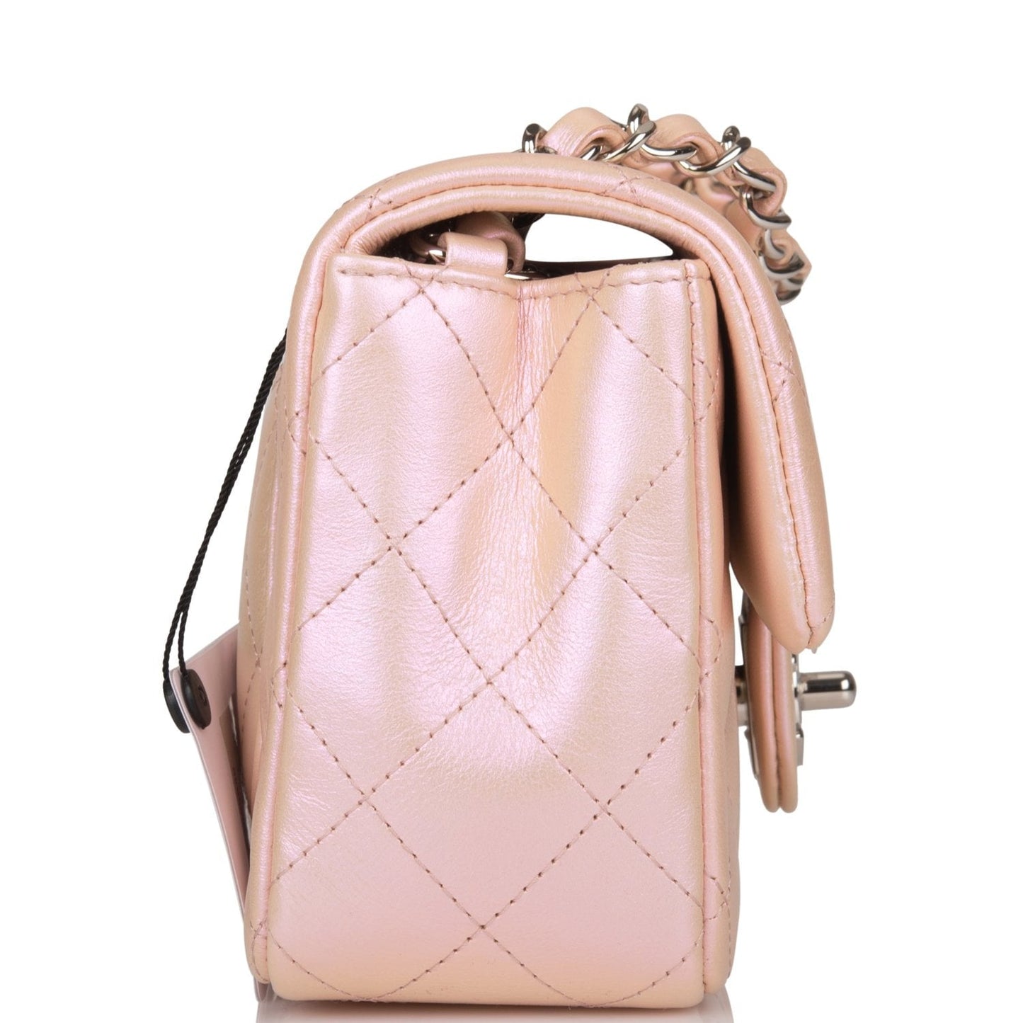 Chanel Lambskin Silver Shoulder Bag Style 3