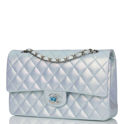 Chanel Pst Lambskin Silver Tote Bag Lambskin