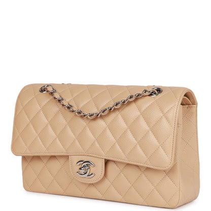 Chanel Pst Lambskin Silver Tote Bag