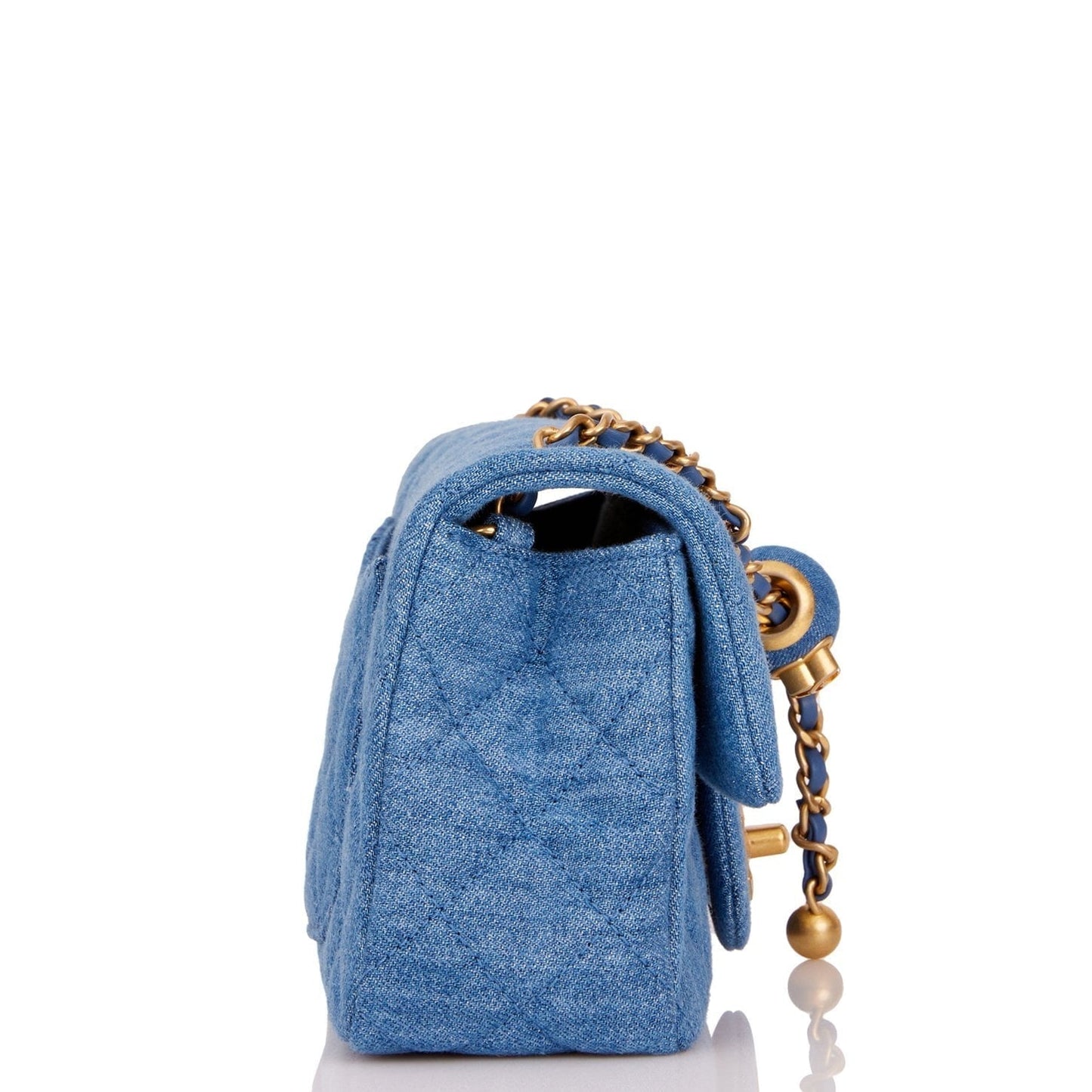 Chanel Luxury Leather Gold Shoulder Bag Gold