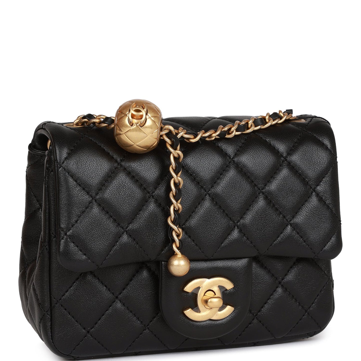 Chanel Lambskin Black Shoulder Bag Style 4