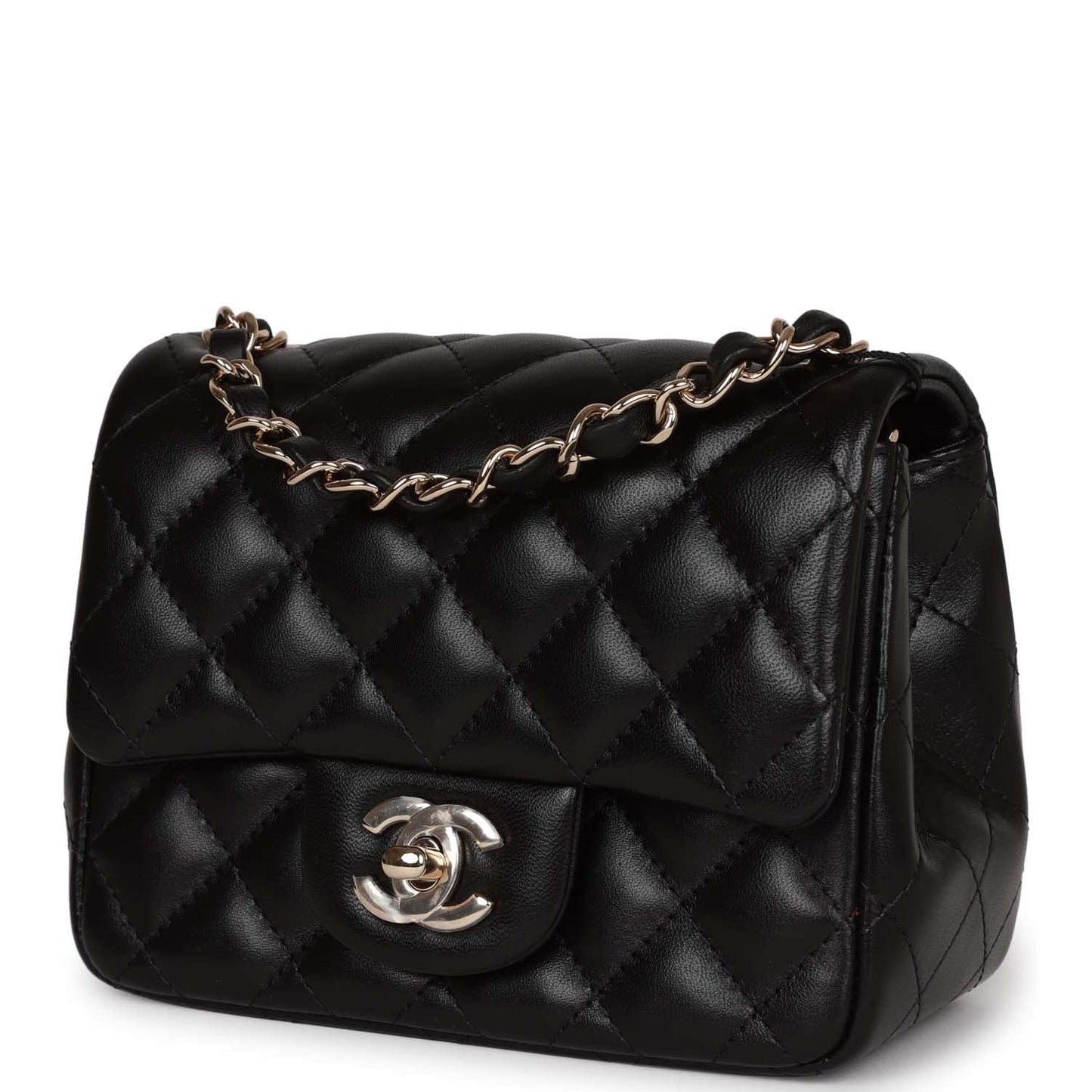 Chanel Lambskin Black Shoulder Bag Lambskin