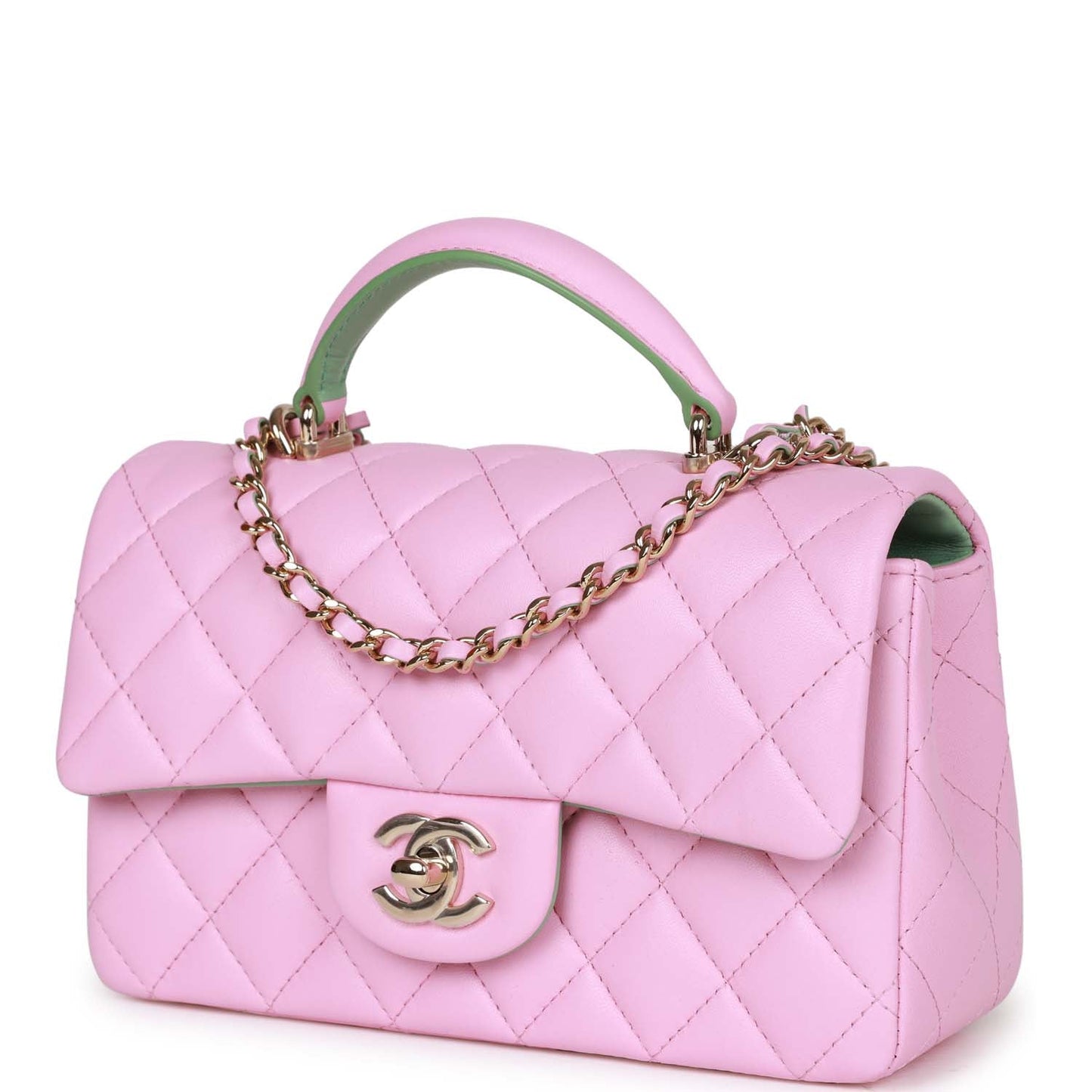 Chanel Mini Flap Lambskin Gold Shoulder Bag