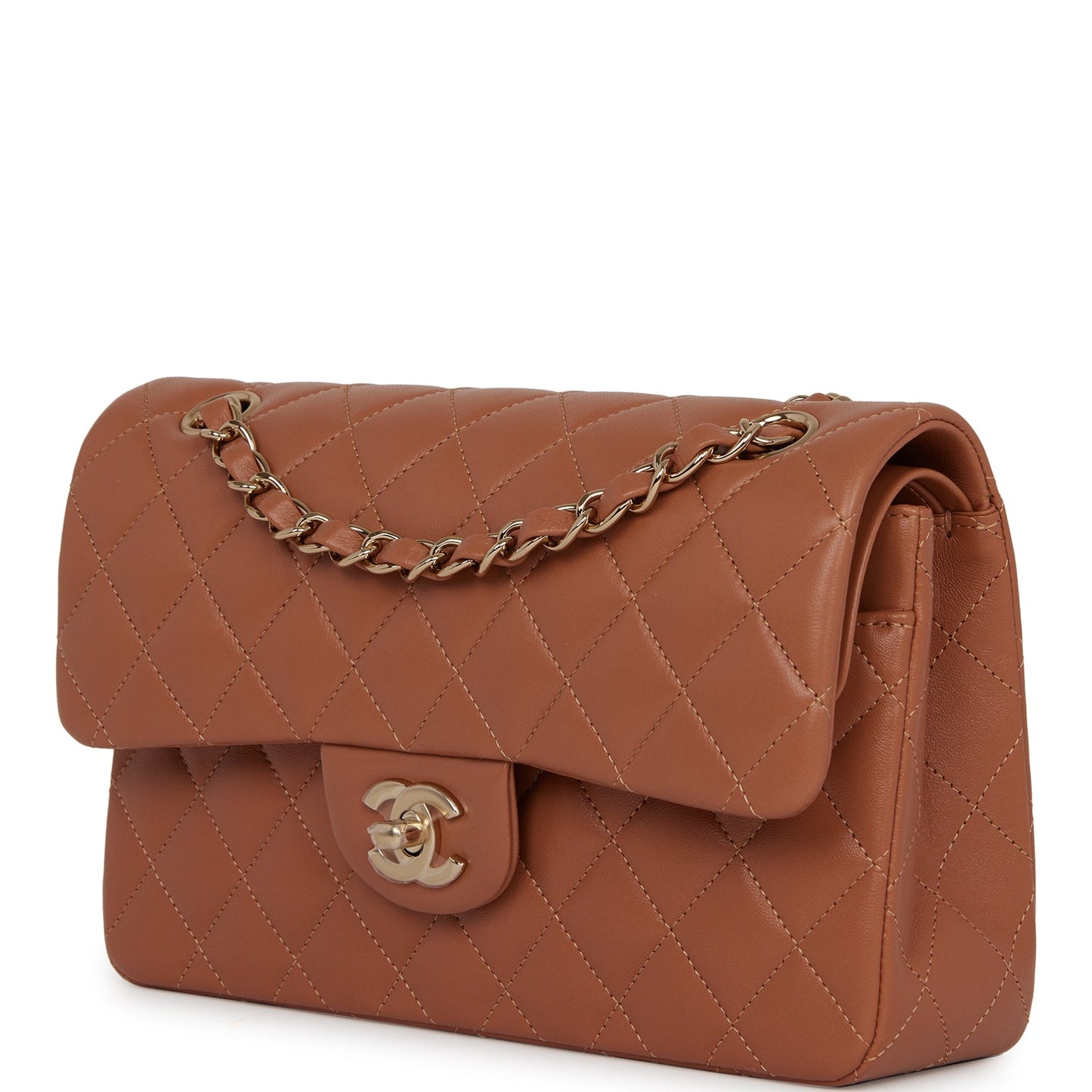 Chanel Pst Lambskin Brown Tote Bag