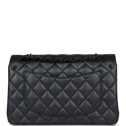 Chanel Small Classic Double Flap Bag SO Black Iridescent Lambskin Black Hardware