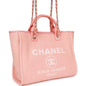 Chanel Deauville Leather Gold Tote Bag Leather