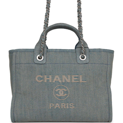 Chanel Deauville Leather Gold Tote Bag