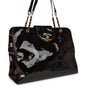Chanel Supermodel Weekender Tote Bag Black Patent Gold Hardware