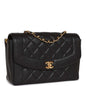 Chanel Medium Diana Flap Bag Black Caviar Gold Hardware