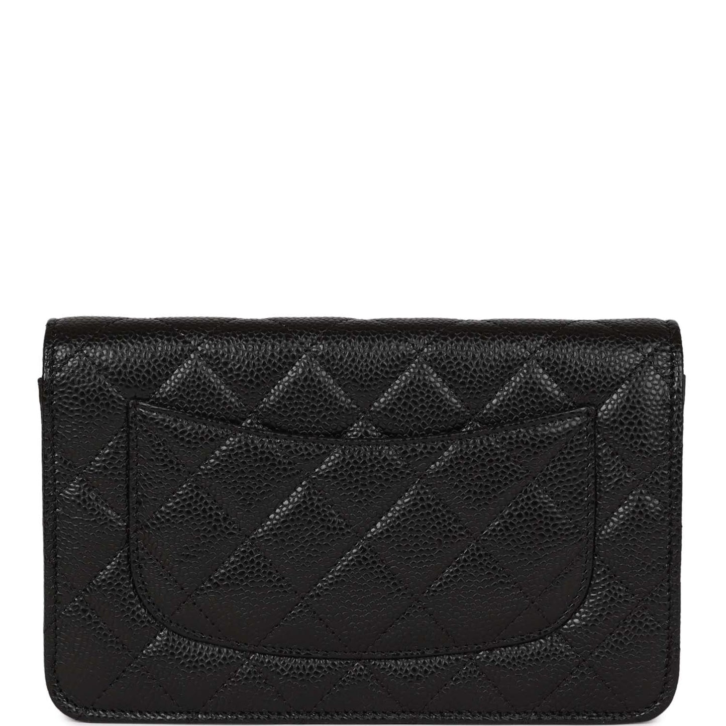 Chanel Wallet On Chain WOC Black Caviar Silver Hardware