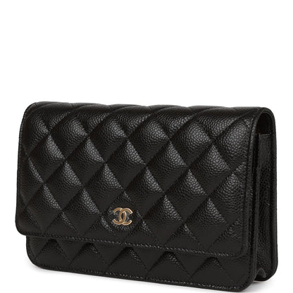 Chanel Wallet On Chain Caviar Black Crossbody