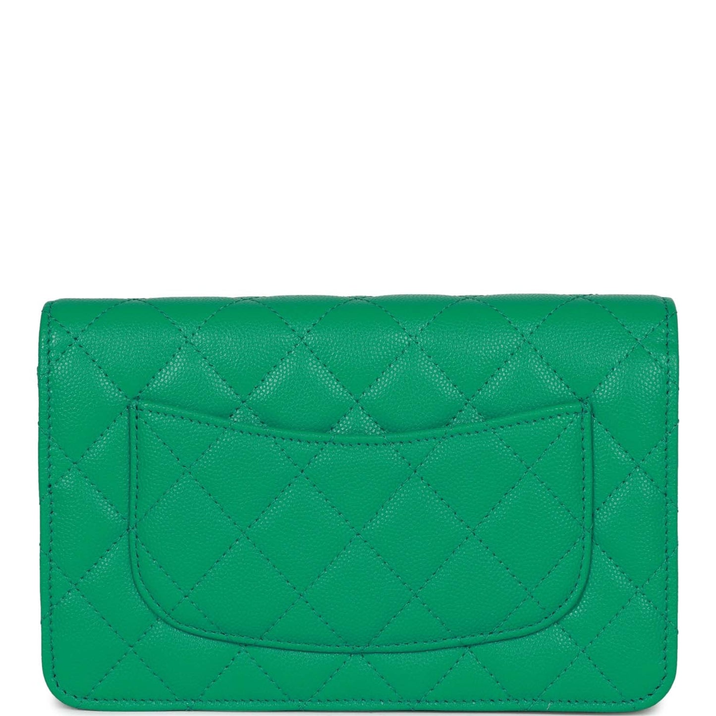 Chanel Wallet On Chain WOC Green Caviar Light Gold Hardware