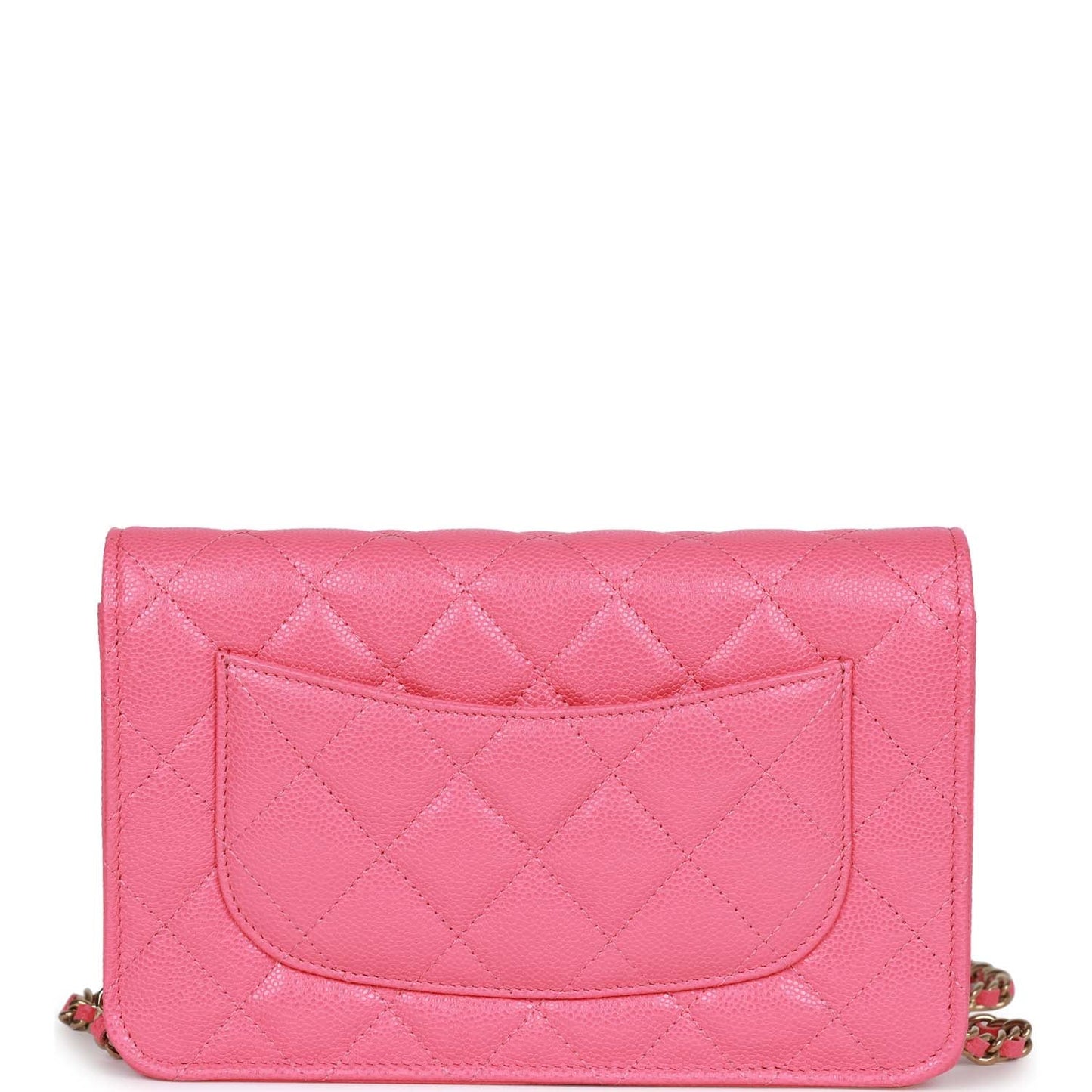 Chanel Wallet On Chain WOC Pink Caviar Light Gold Hardware