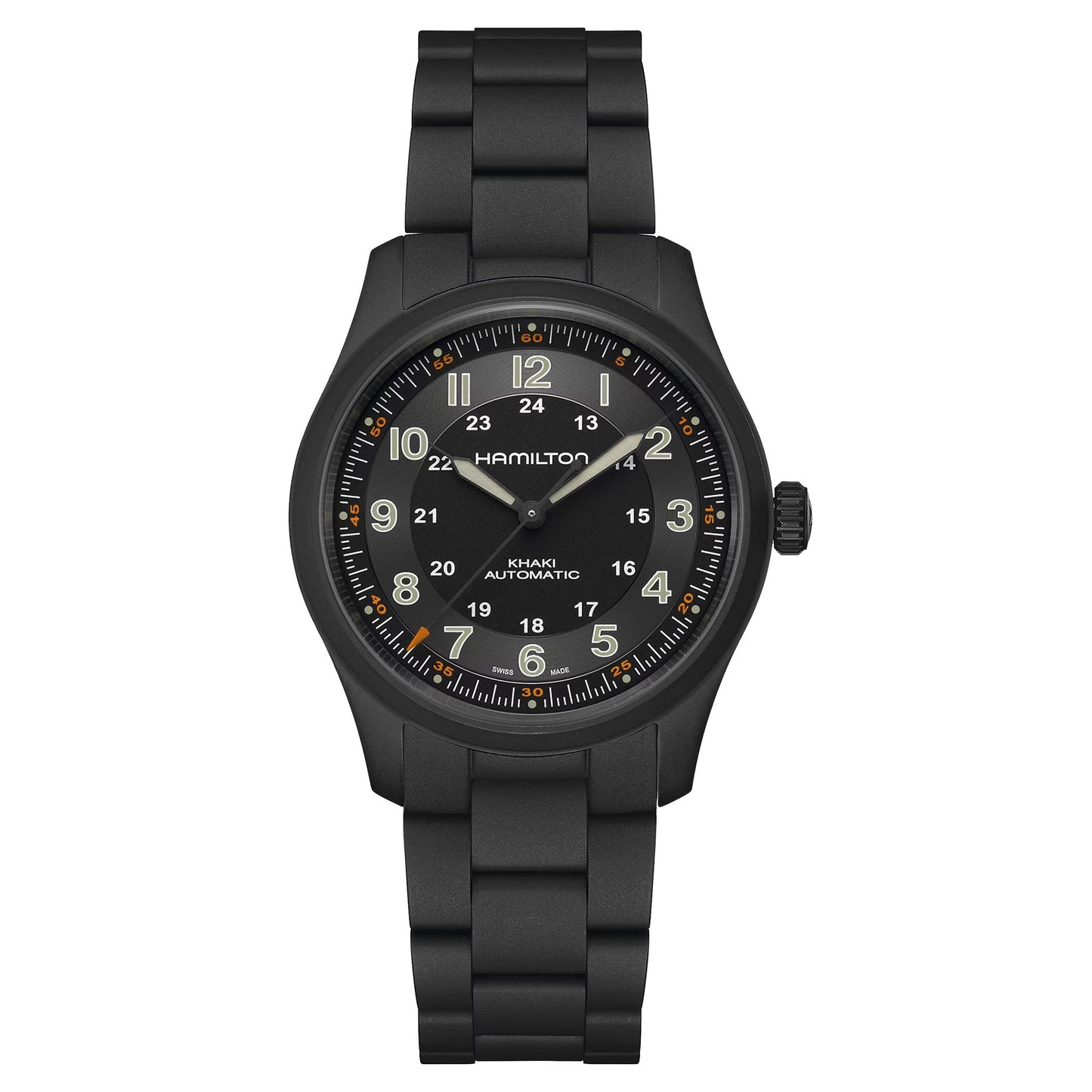 Khaki Field Black Titanium Automatic 38mm