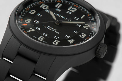 Khaki Field Black Titanium Automatic 38mm