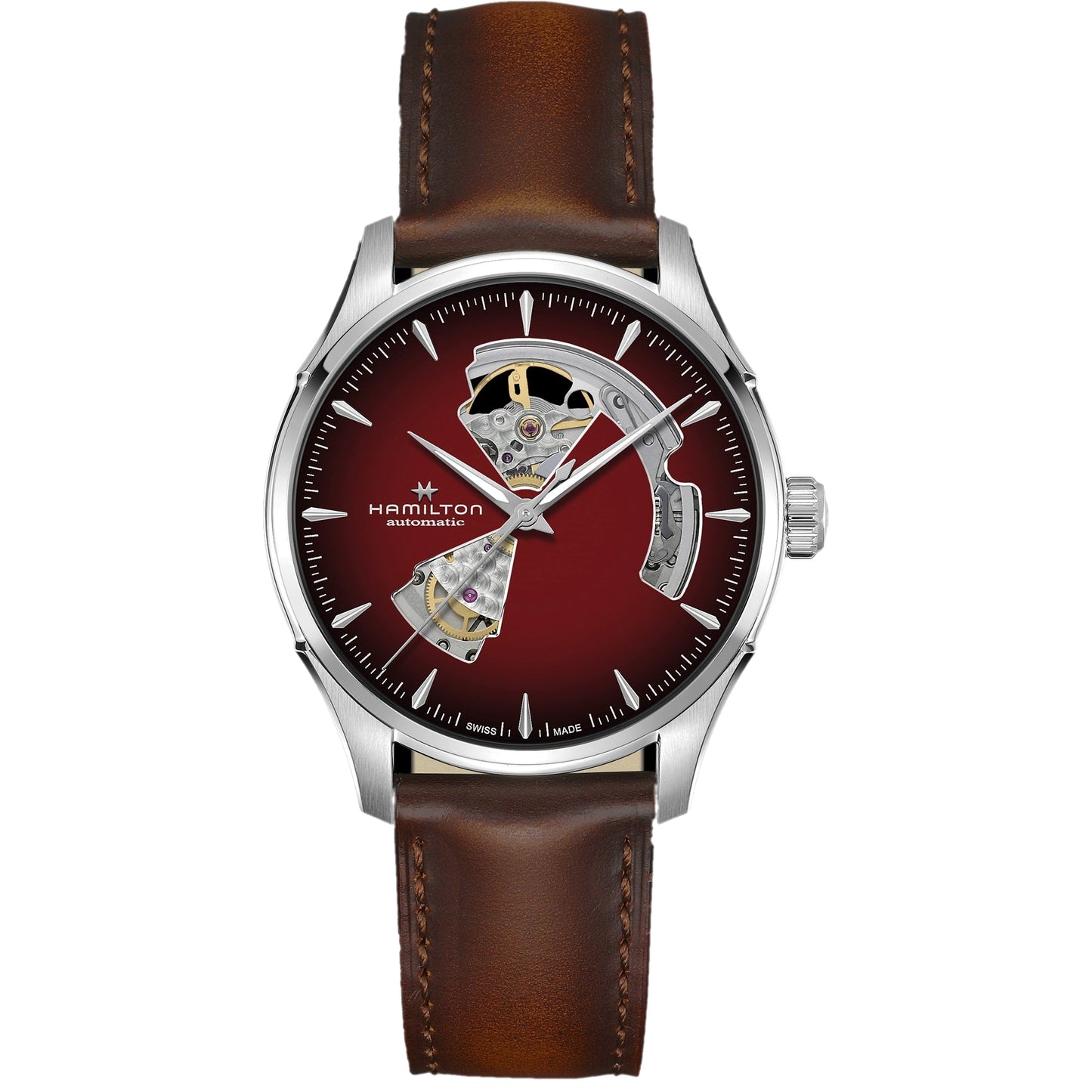Jazzmaster Open Heart Auto 40mm Smoky Burgundy