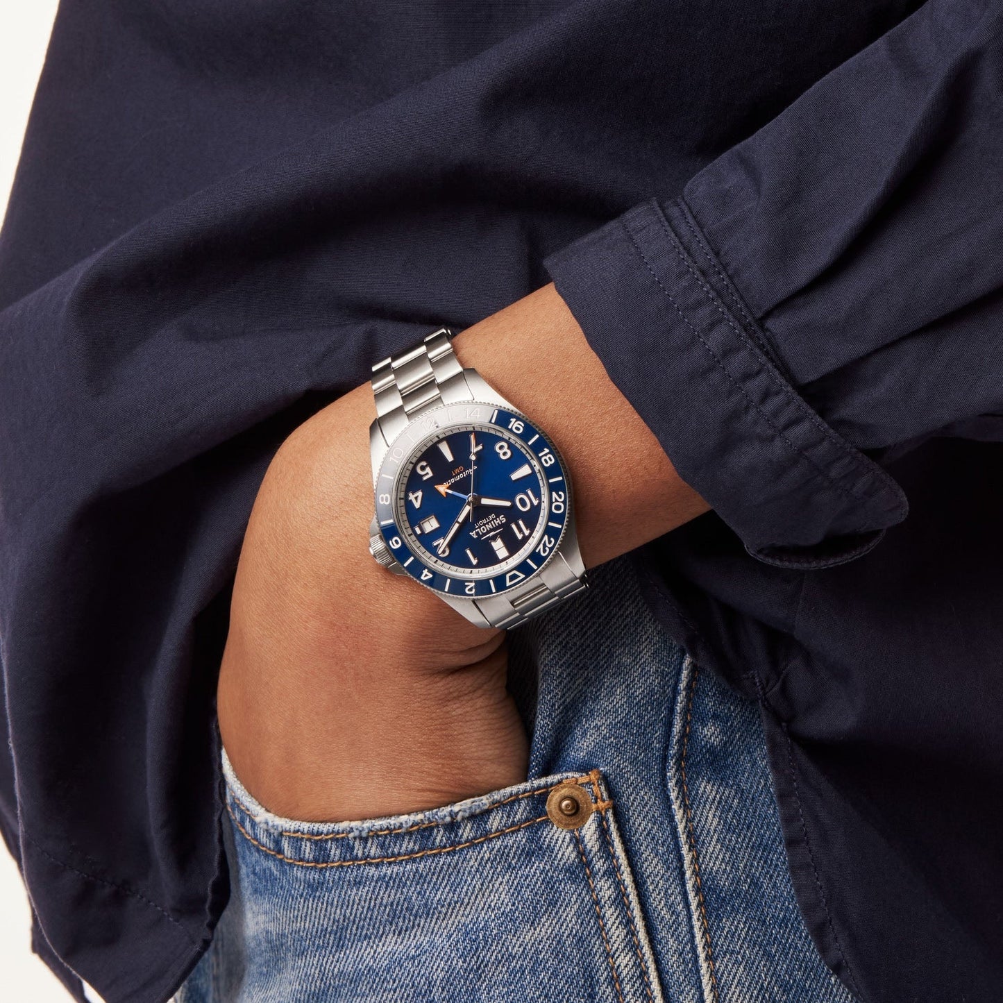 Gift Set: Monster Gmt 40mm, Silver Bracelet