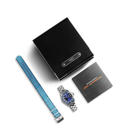 Gift Set: Monster Gmt 40mm, Silver Bracelet