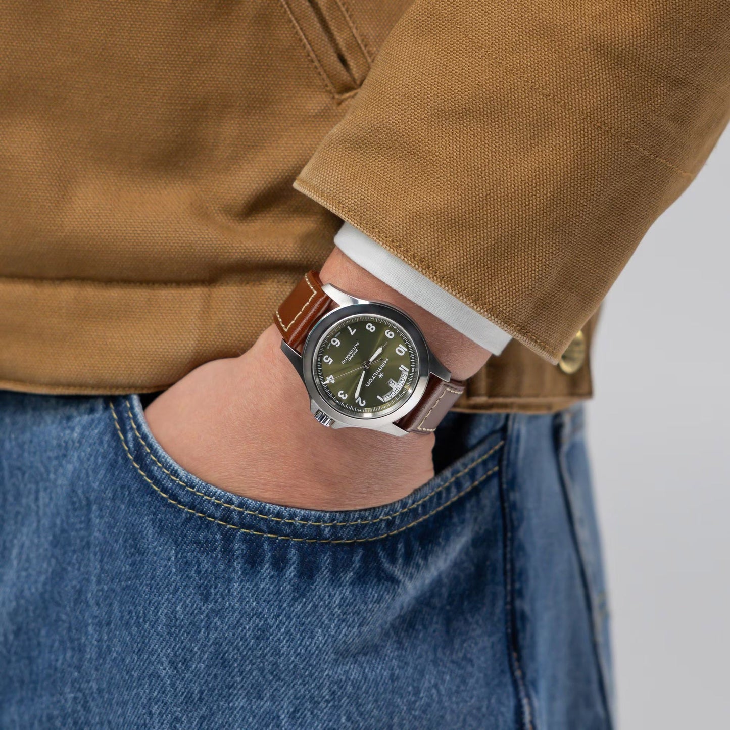 Khaki Field King Day-Date 40mm
