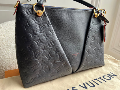 Louis Vuitton V Tote MM Navy Empreinte (RRP £2,390)