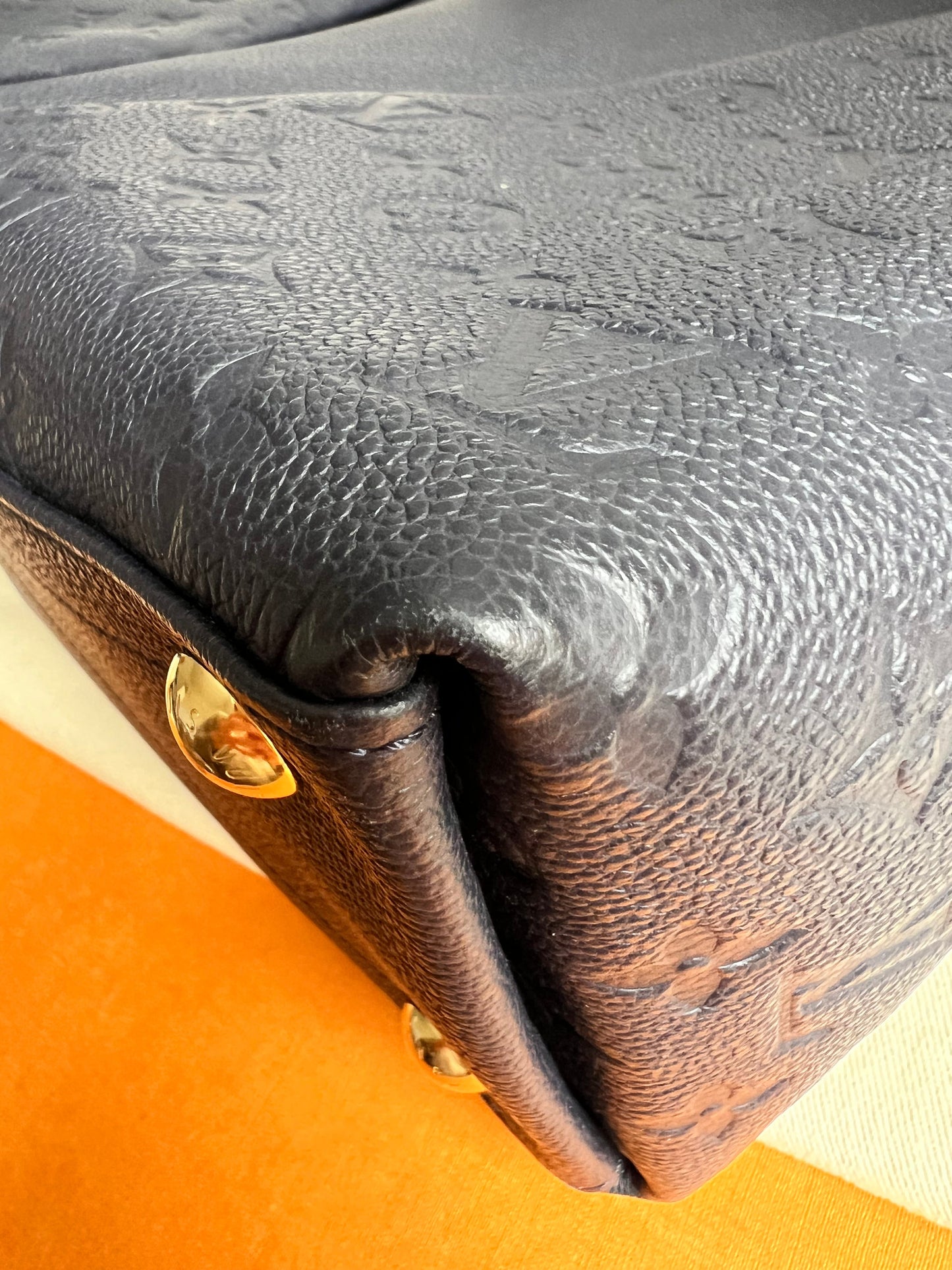 Louis Vuitton V Tote MM Navy Empreinte (RRP £2,390)