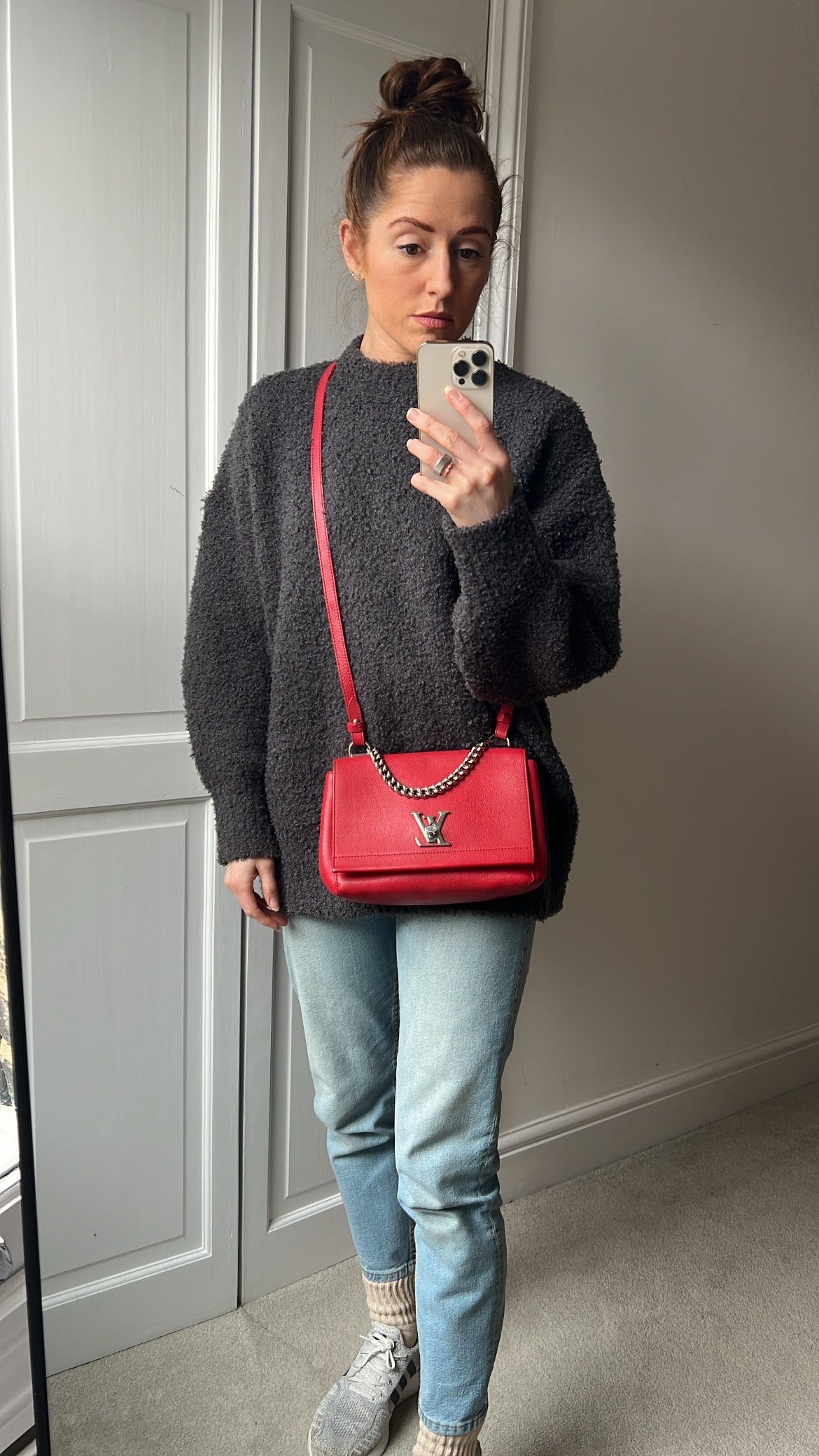 Louis Vuitton Red Mylockme II BB Bag