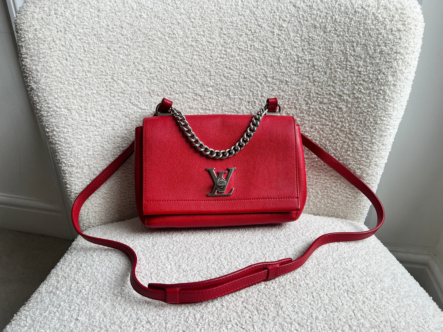 Louis Vuitton Red Mylockme II BB Bag