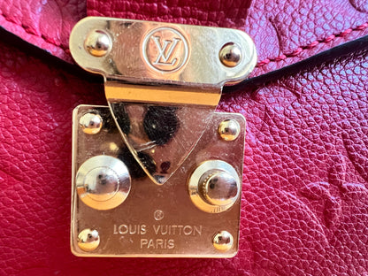 Louis Vuitton Pochette Metis Red Empreinte (RRP £2,130)